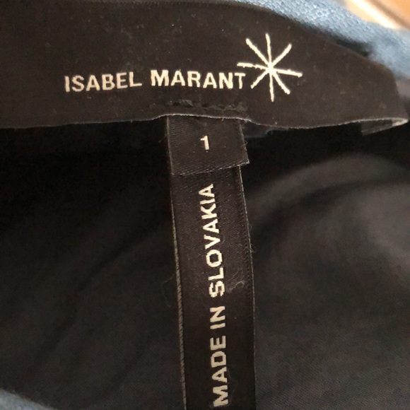 Designer mini skirt with front pleats and accent zipper by Isabel Marant _5 - Picture 4 of 5